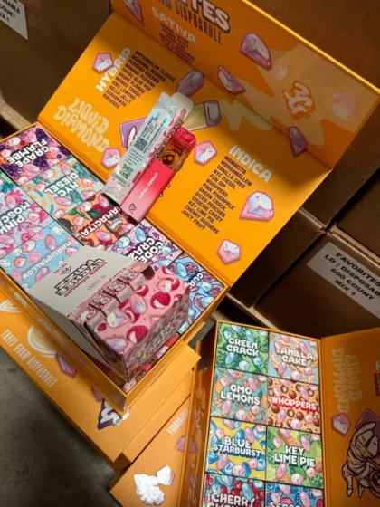 Orange Batch 3G Liquid Diamonds Disposable