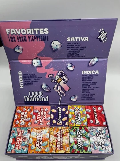 Purple Batch 2G Liquid Diamonds Disposable