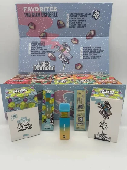 Sky Blue Batch 2G Liquid Diamonds Disposable