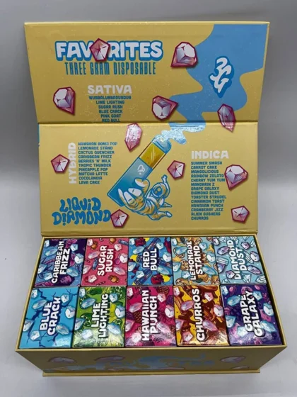 Yellow Batch 3G Liquid Diamonds Disposable